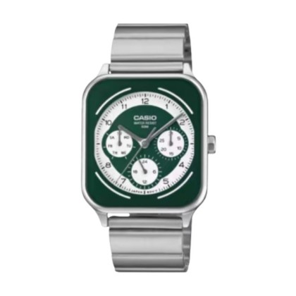 Casio General MTP-M307D-3BV Silver Stainless Steel Band Men Watch